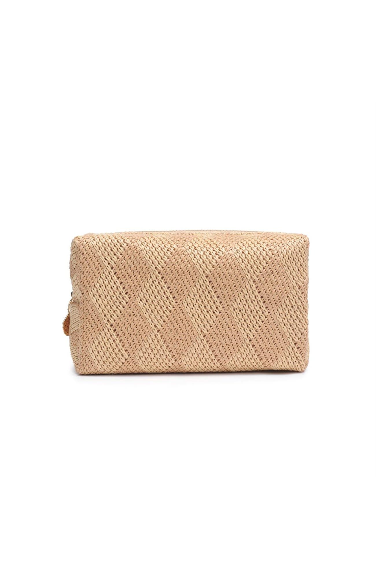Bali Breeze Cosmetic & Travel Organizer Pouch, Main, color, Natural