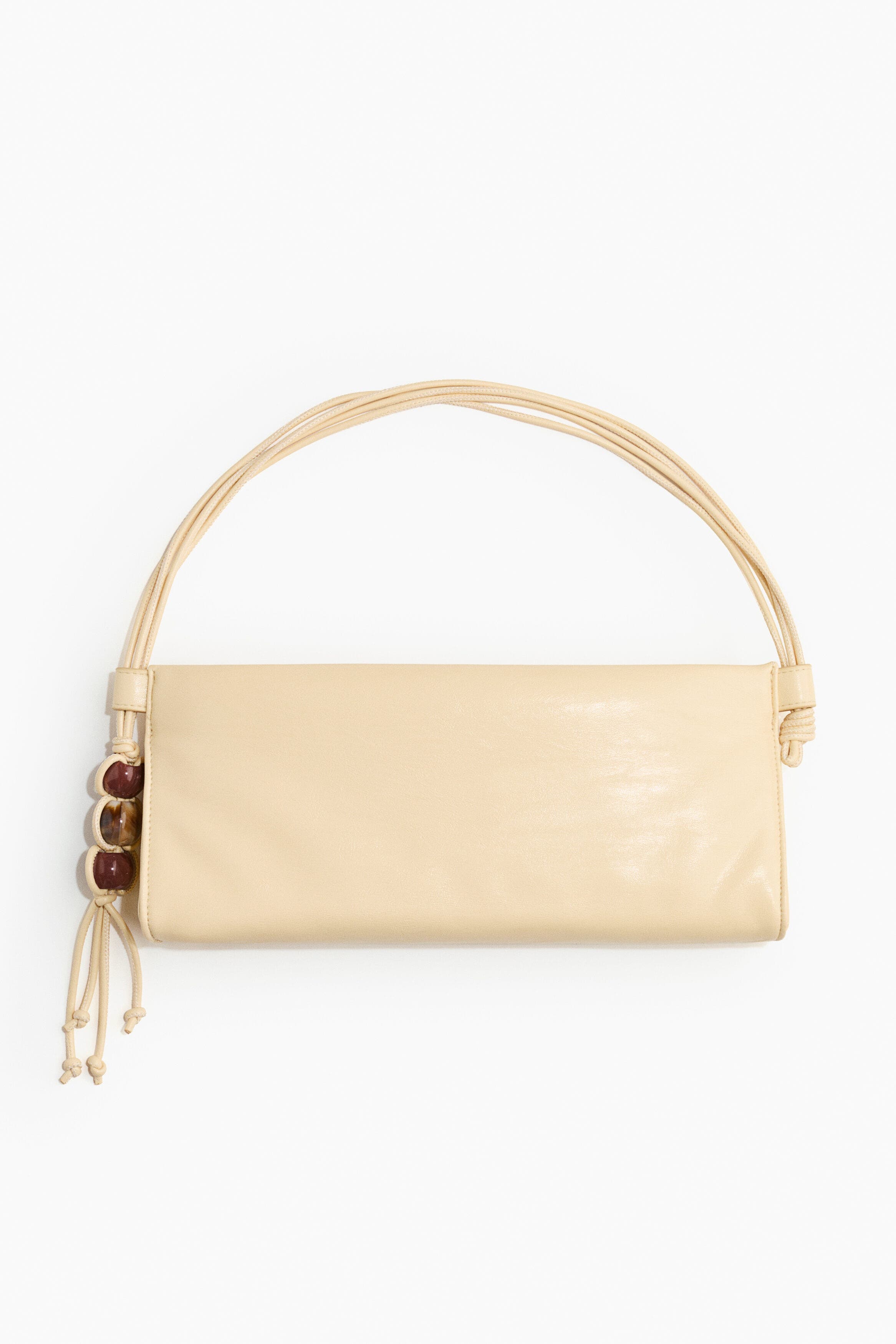H&M Bead-detail Handbag, Main, color, Light Yellow