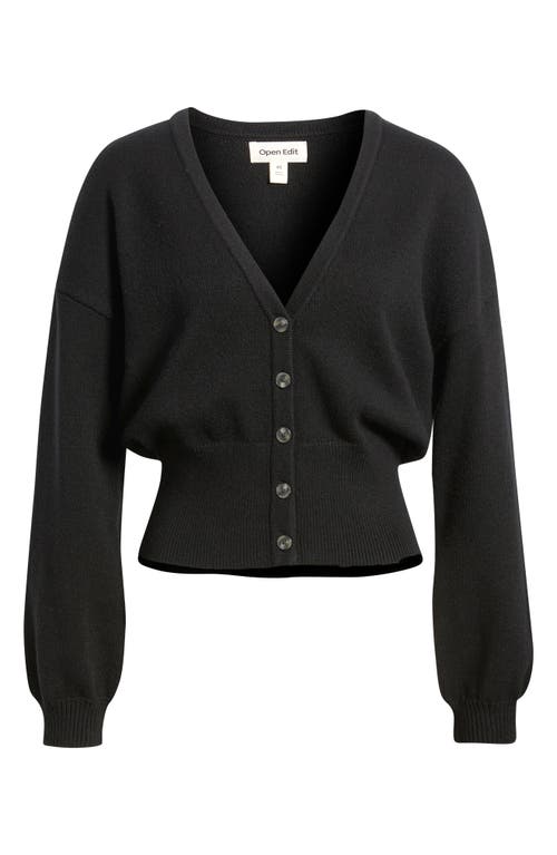 Open Edit Rib Waist Cardigan In Multi