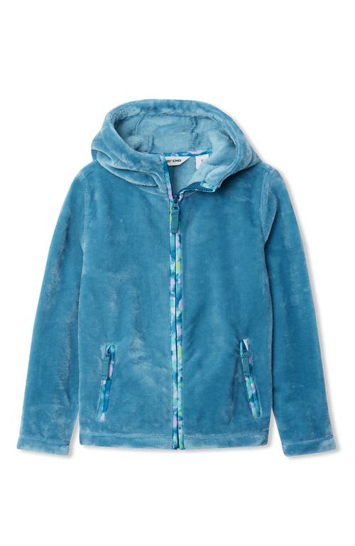 Lands' End Girls Softest Fleece Jacket In Blue