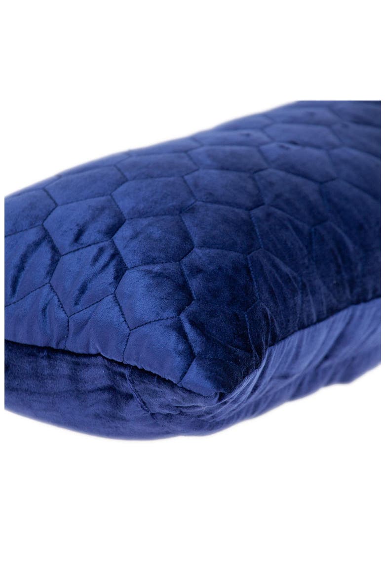 Parkland Colleciton Bazyli Quilted Throw Pillow, Alternate, color, BLUE