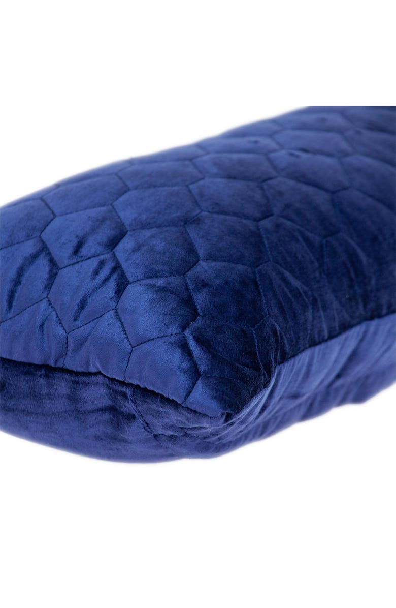 PARKLAND COLLECTION Parkland Colleciton Bazyli Quilted Throw Pillow, Alternate, color, Blue