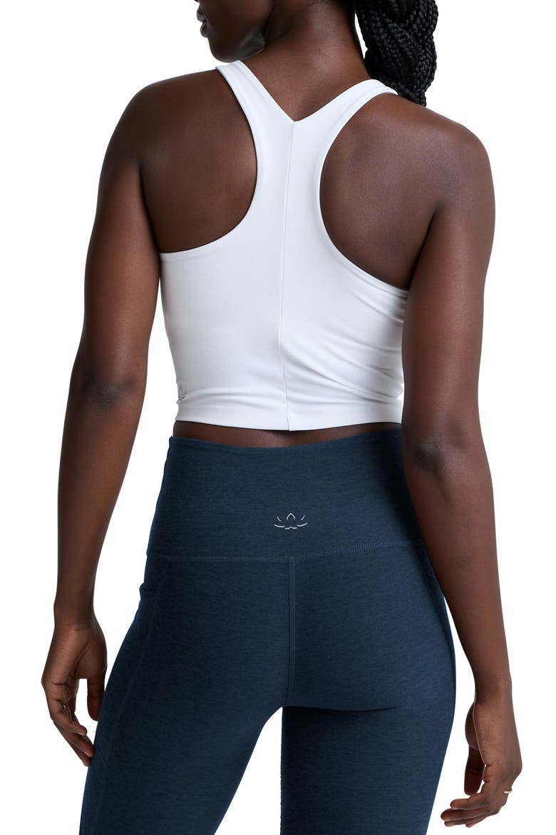 Spacedye Refocus Racerback Crop Tank, Alternate, color, CLOUD WHITE