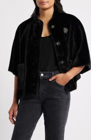 Wit & Wisdom Faux Fur Capelet