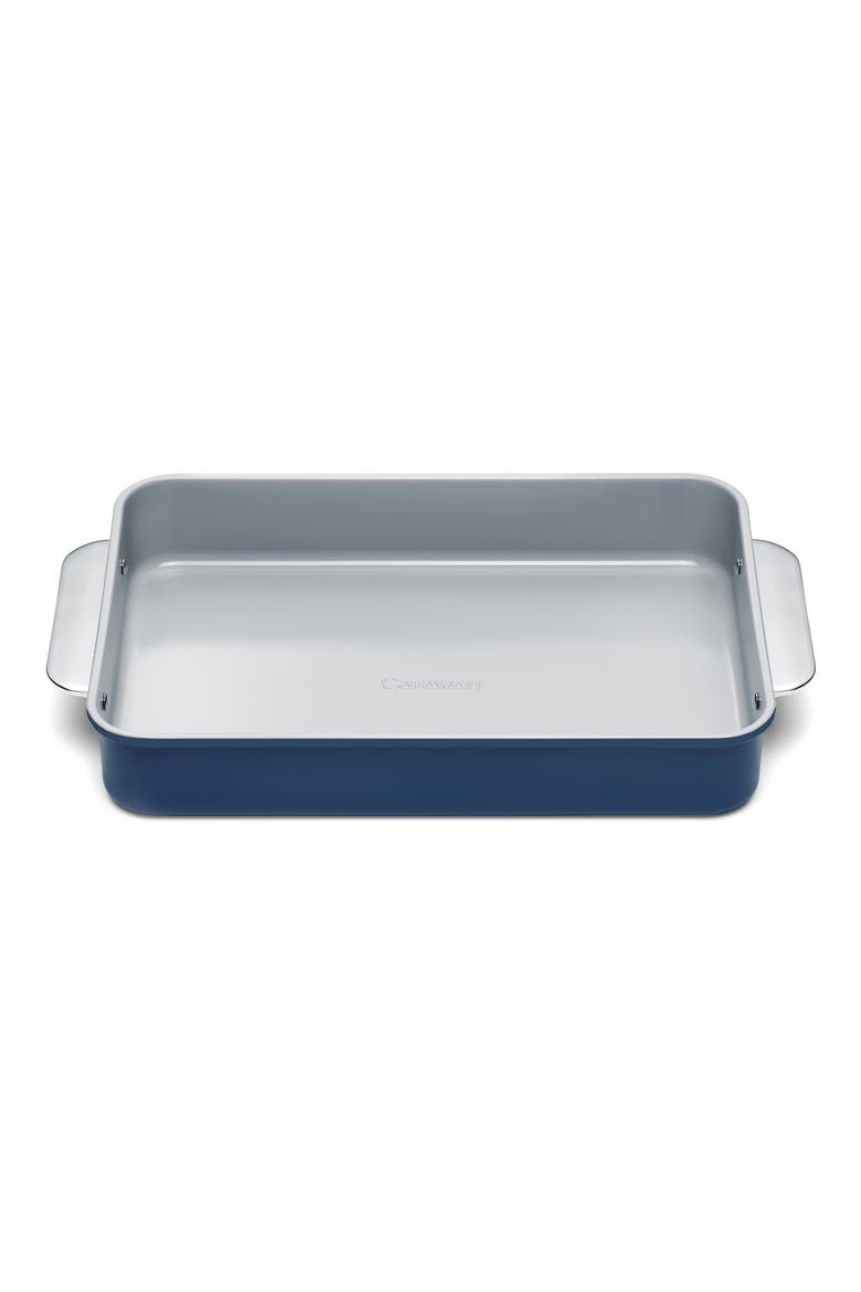 Nonstick Ceramic Rectangle Baking Pan, Main, color, NAVY