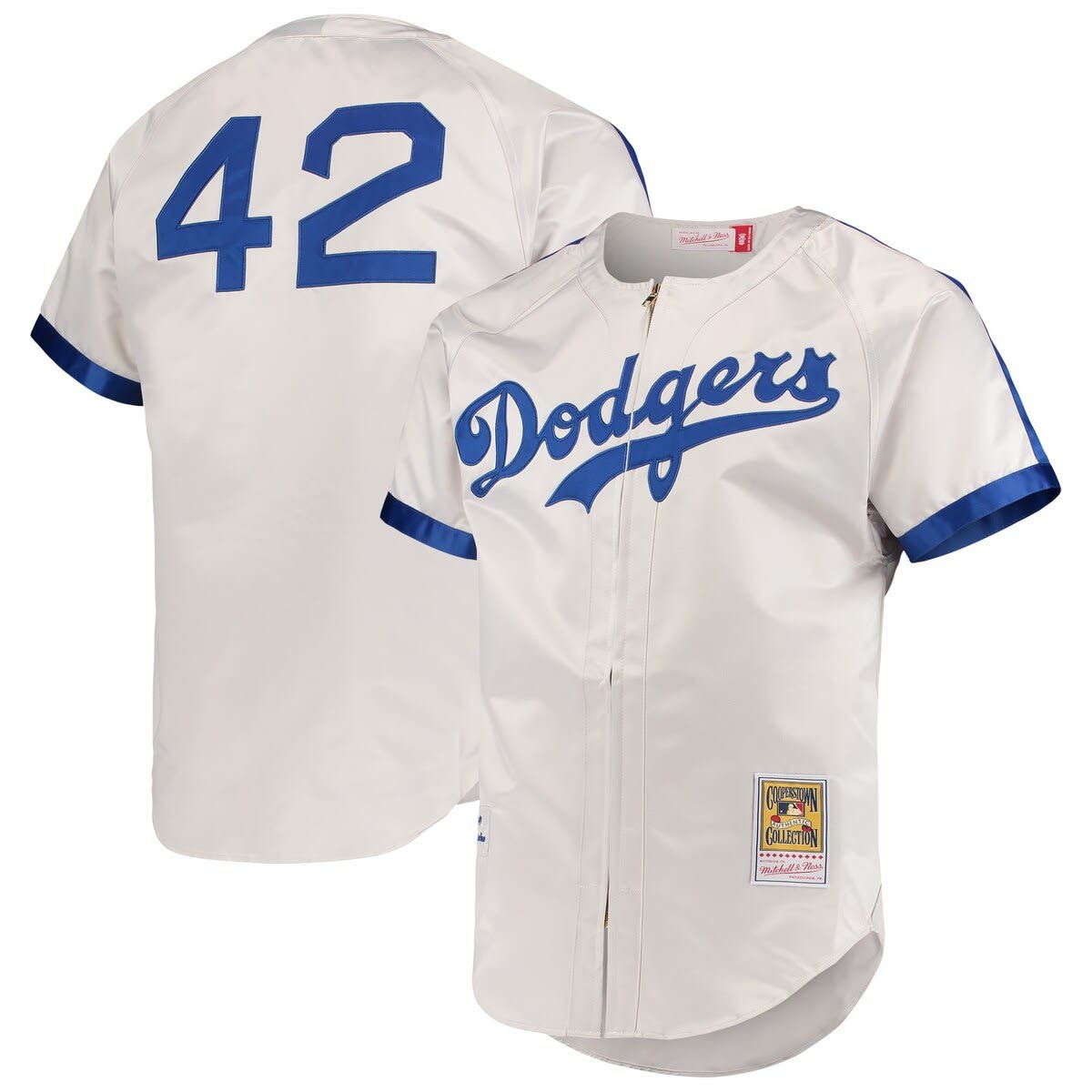 Men's Mitchell & Ness Jackie Robinson Gray Brooklyn Dodgers