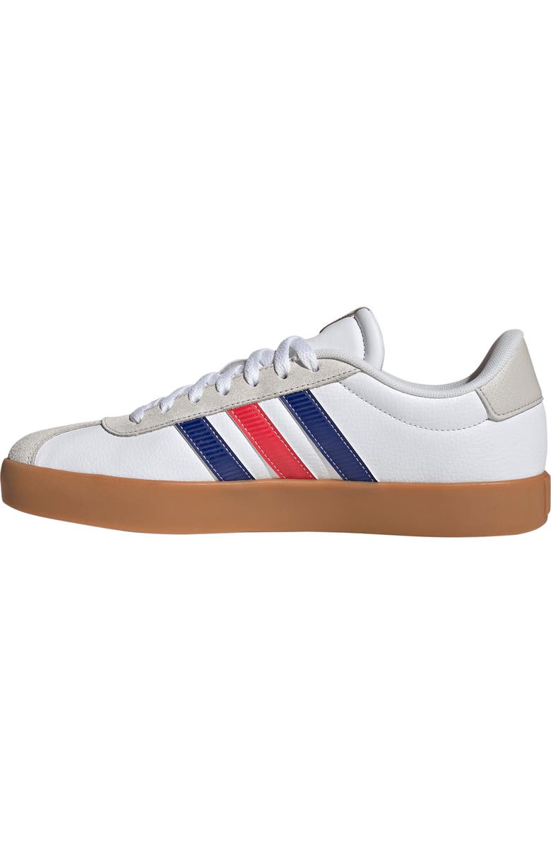 adidas VL Court 3.0 Sneaker, Alternate, color, Ftwr White/ Pure Ruby/ Ink