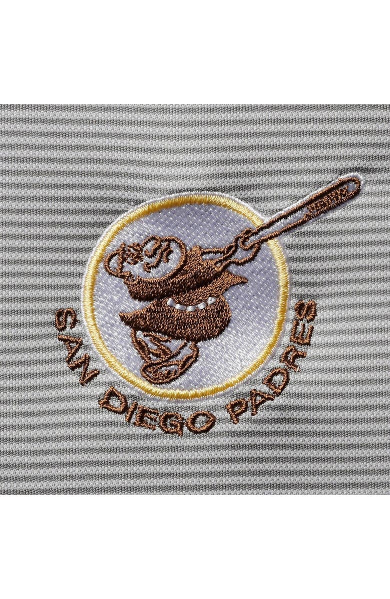 LEVELWEAR Men's Levelwear Gray San Diego Padres Orion Historic Logo Raglan Quarter-Zip Jacket, Alternate, color, Gray