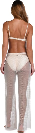 Noemi Wide Leg Mesh Cover-Up Pants