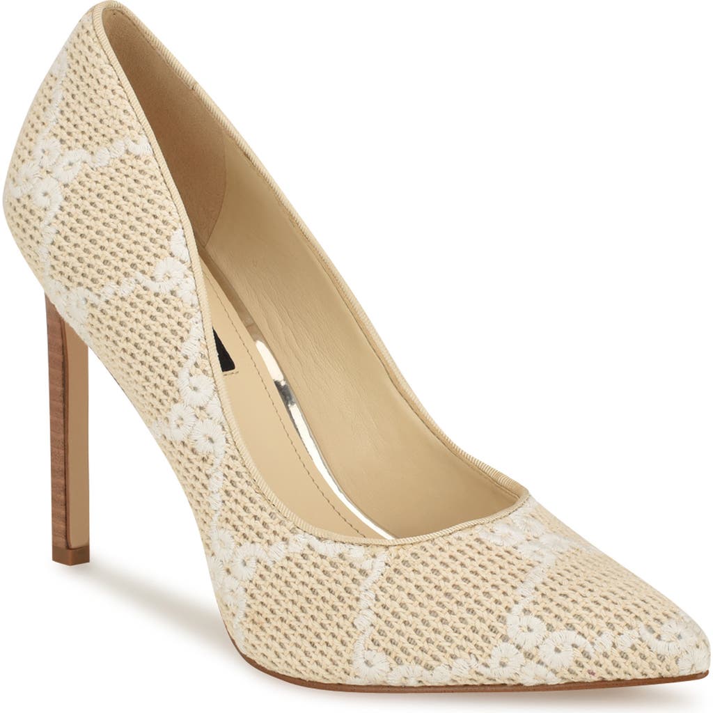 Nine West Tatiana Pointed Toe Pump In Neutral