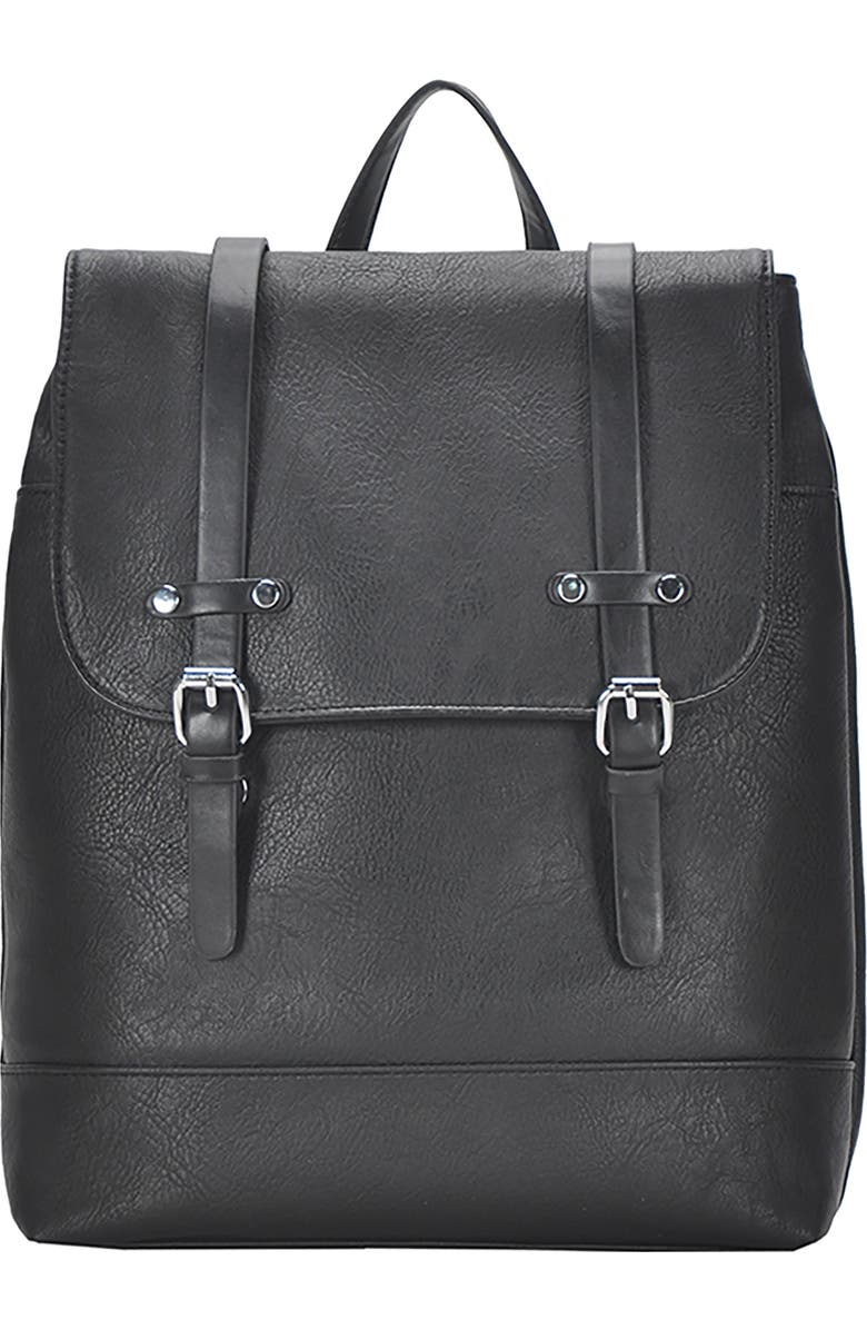 Antik Kraft Schoolboy Faux Leather Backpack, Main, color,