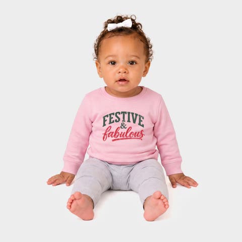 Festive & Fabulous Crew Fleece Sweatshirt Baby