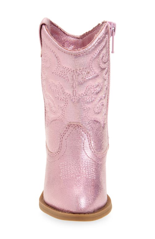 Tucker + Tate Cowboy Boot In Pink Iridescent