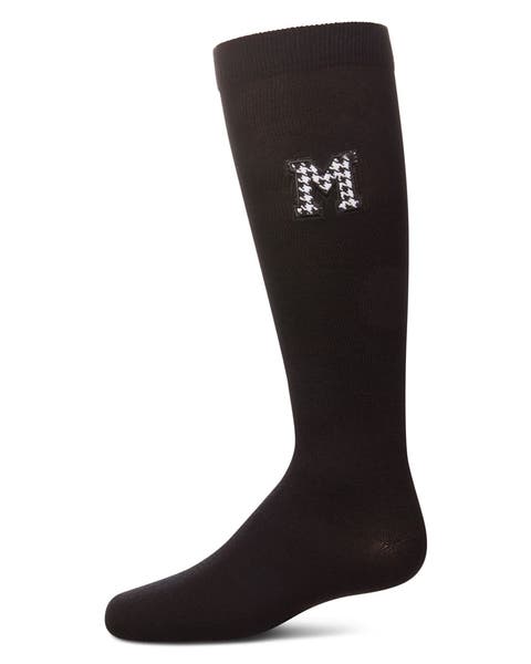 Houndstooth M Knee High Socks