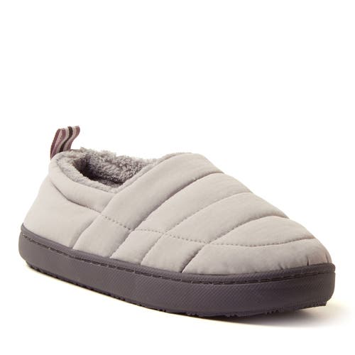 DEARFOAMS Fern Ripstop Closed Back Slipper in Grey 