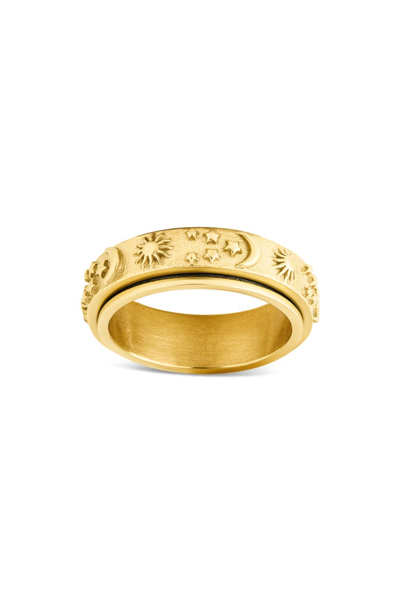Sun & Moon Celestial Spinner Ring, Alternate, color, GOLD