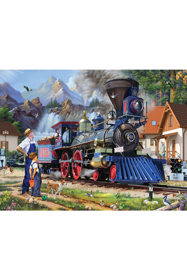 Retro Train 500 piece Jigsaw Puzzle for Adults, Alternate, color, Multicolor