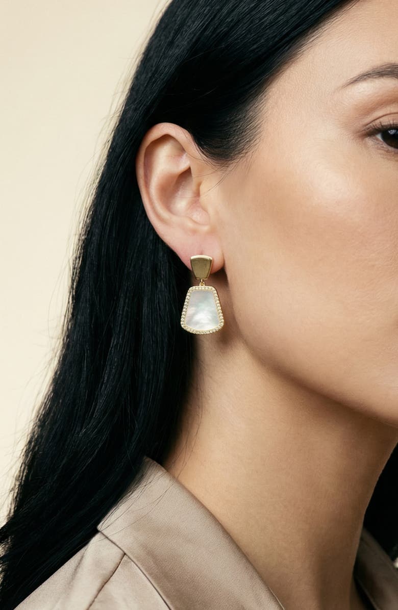 ARGENTO VIVO Mother-of-Pearl Drop Earrings, Alternate, color, Gold