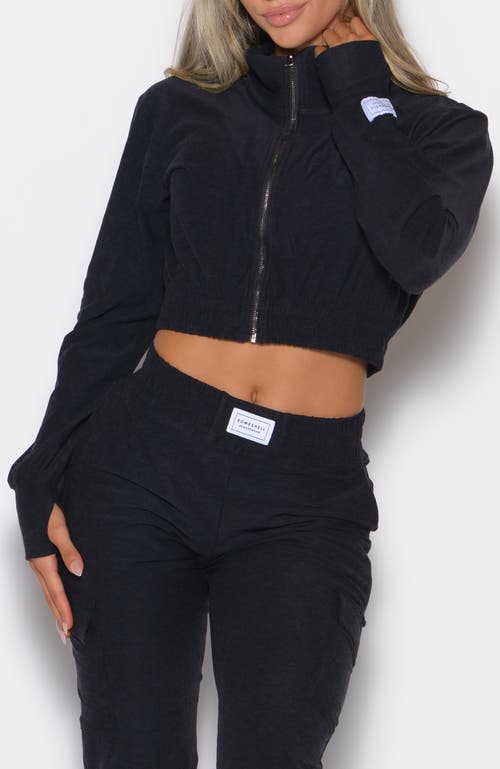 Bombshell Sportswear Cloud Crop Jacket In Black