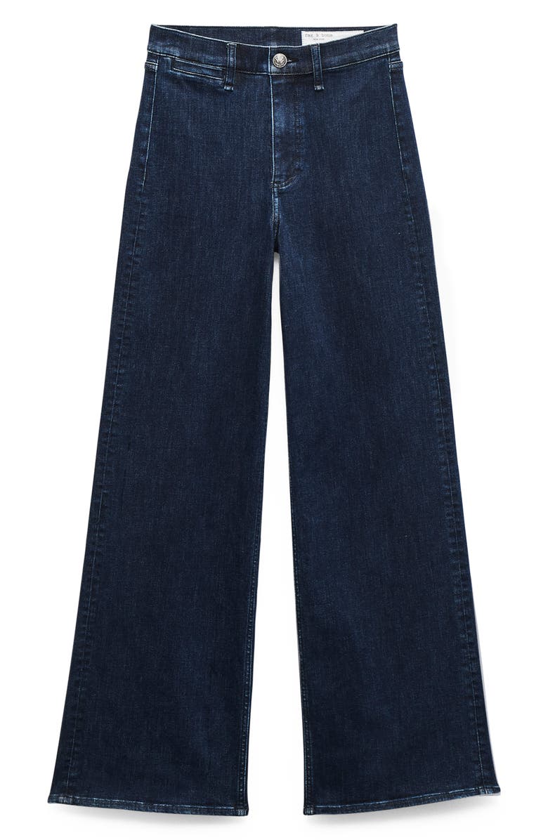 rag & bone Flexi Hadley High Waist Wide Leg Jeans, Alternate, color, Lulu