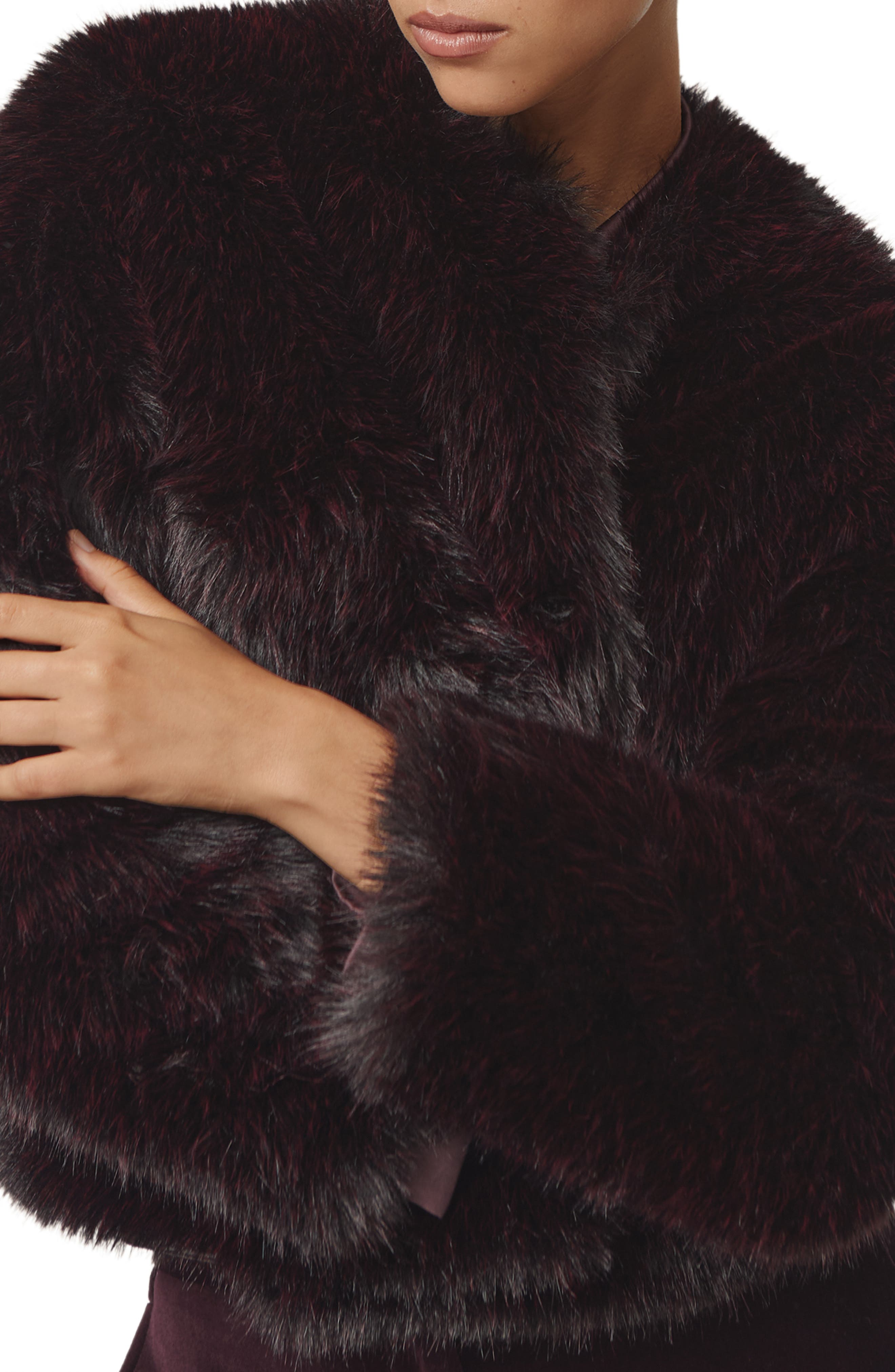 Reiss Marco Faux Fur Jacket