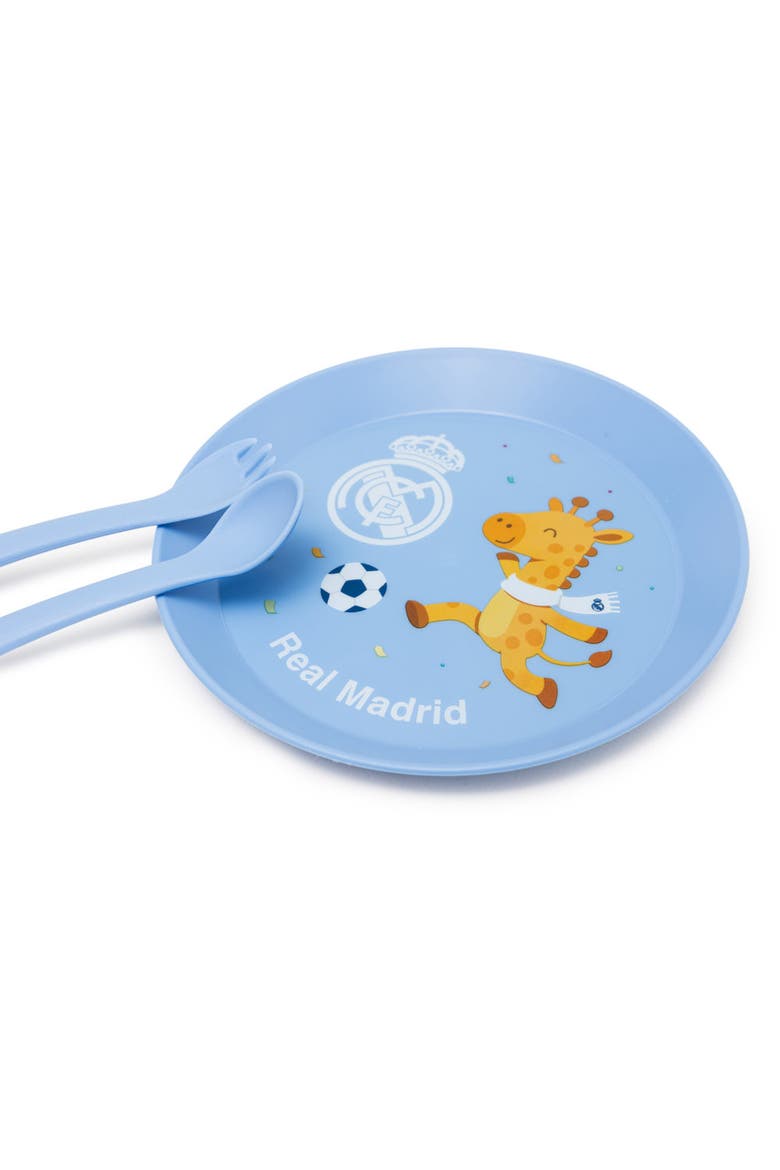 Real Madrid Soccer Children's Tableware Set, Alternate, color, Blue Multi