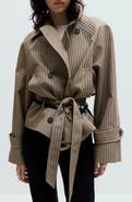 MANGO Everest Plaid Belted Jacket