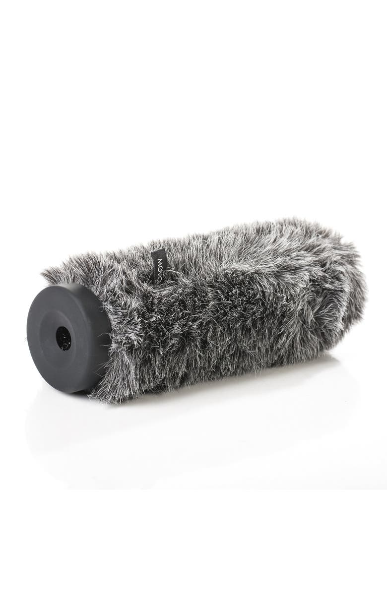 MOVO WS-G300 Furry Rigid Windscreen for Microphones 18-23mm in Diameter and up to 12.6" (32cm) Long - Dark Gray, Main, color, Black