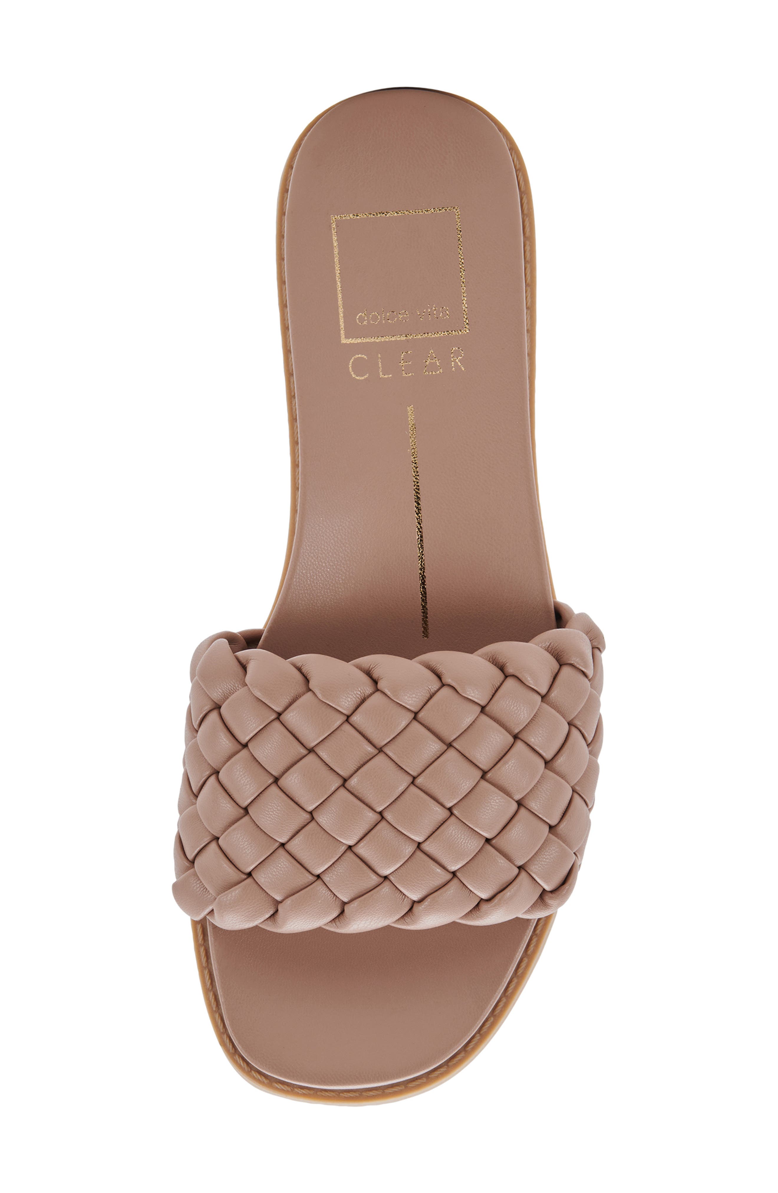 Grazie Braided Slide Sandal, Alternate, color, CAFE