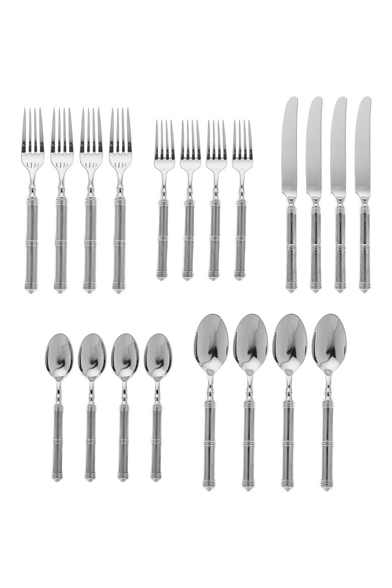 Castello 20-Piece Flatware Set, Alternate, color, SILVER