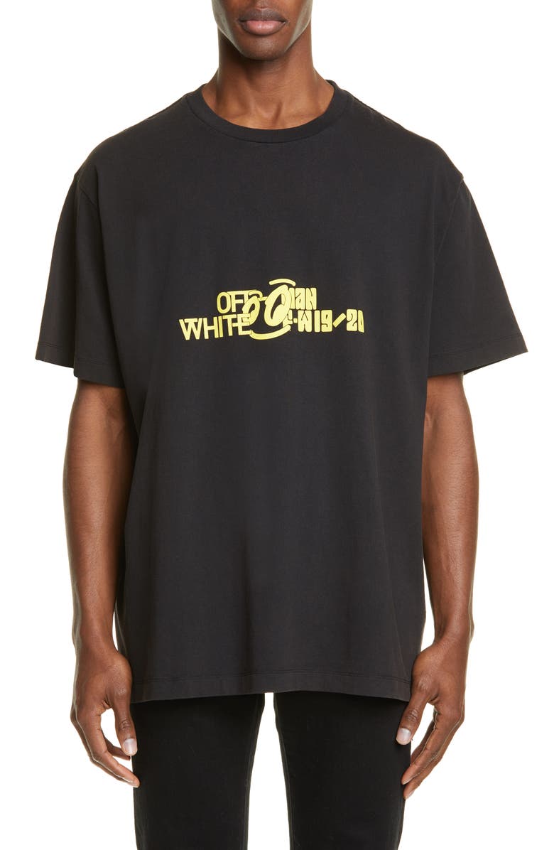 Off-White Halftone Oversize Graphic T-Shirt, Main, color, 