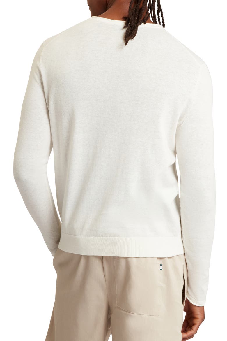 Yaen Textured Long Sleeve T-Shirt, Alternate, color, WHITE