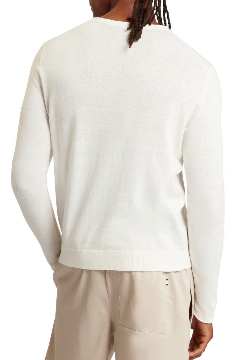 Ted Baker Yaen Textured Long Sleeve T-Shirt, Alternate, color, White