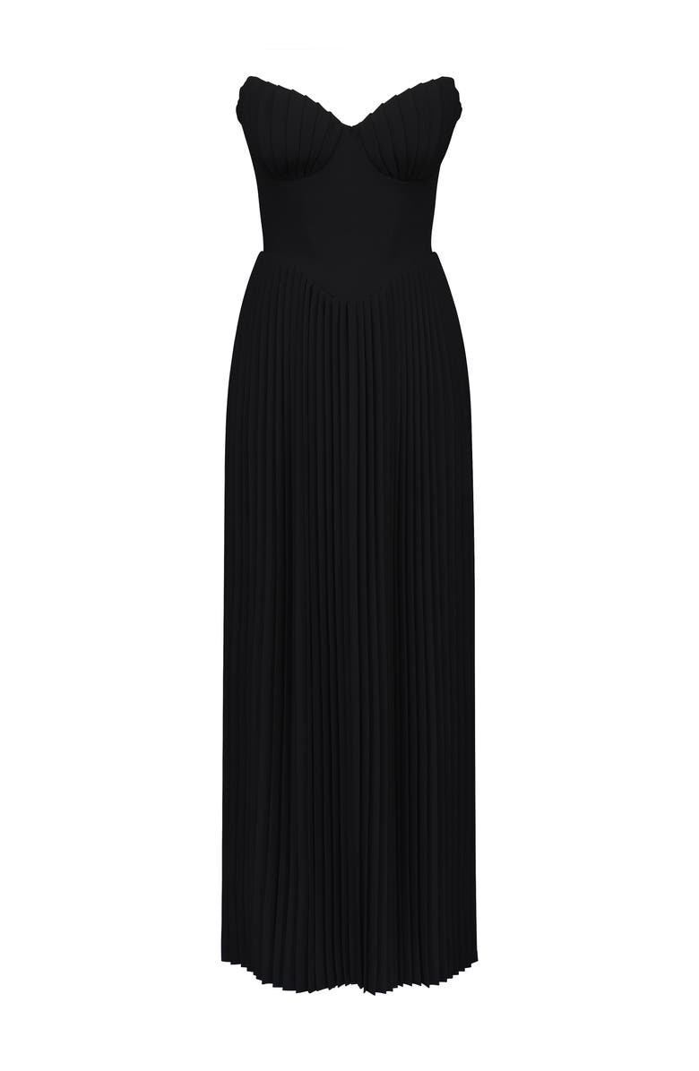 HOUSE OF CB Marcella Pleated Georgette Dress, Alternate, color, 