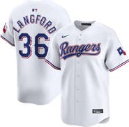 Nike Men's Nike Wyatt Langford White Texas Rangers Home Limited Player Jersey