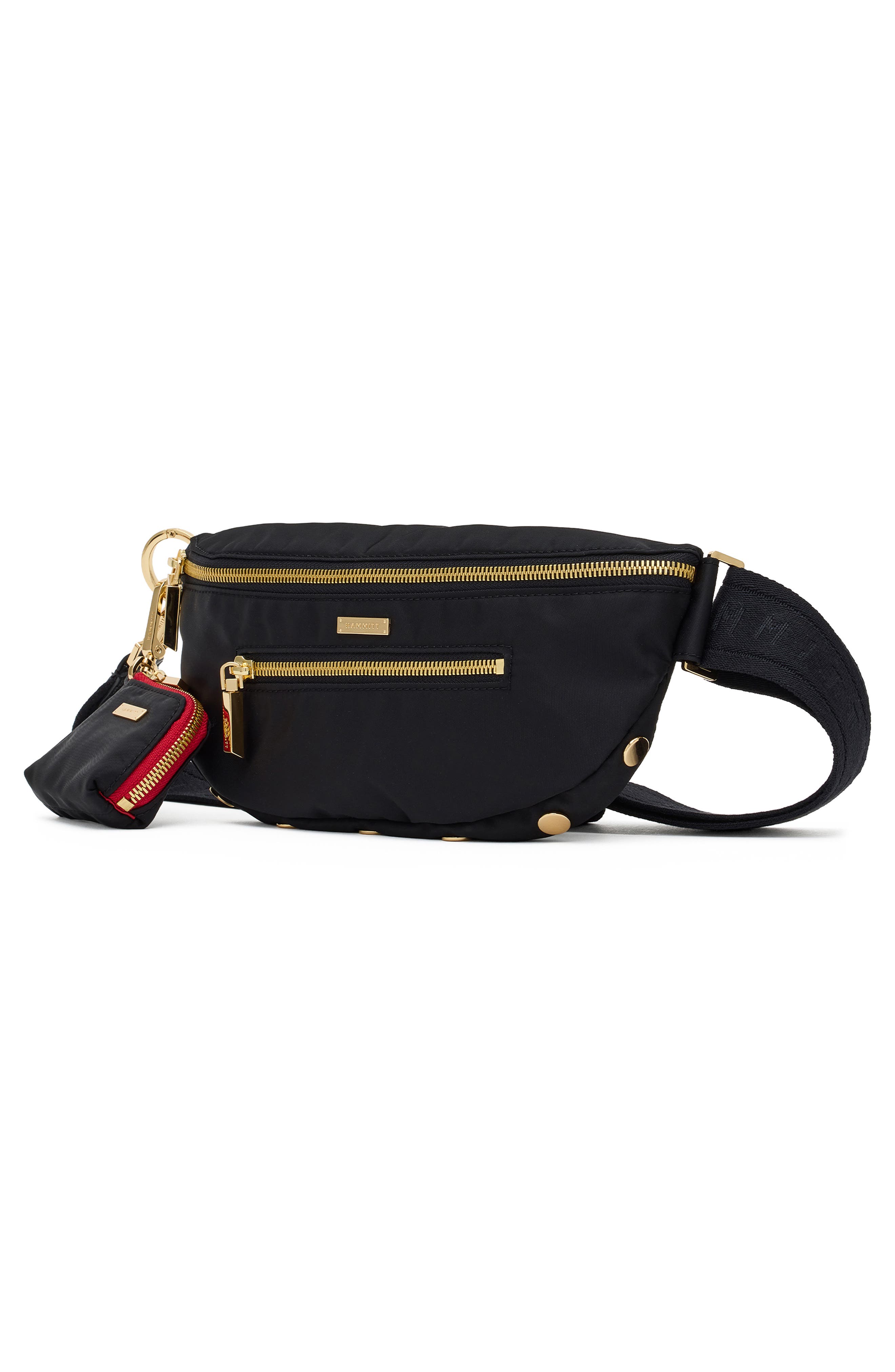 Charles Medium Crossbody Bag, Alternate, color, BLACK NYLON CARGO/ GOLD