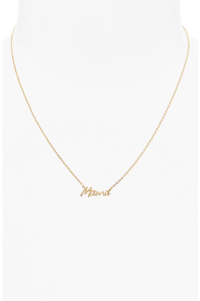 Mama Pendant Necklace, Alternate, color, GOLD