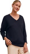 Celtic & Co. Slouchy V-Neck Pure Wool Jumper
