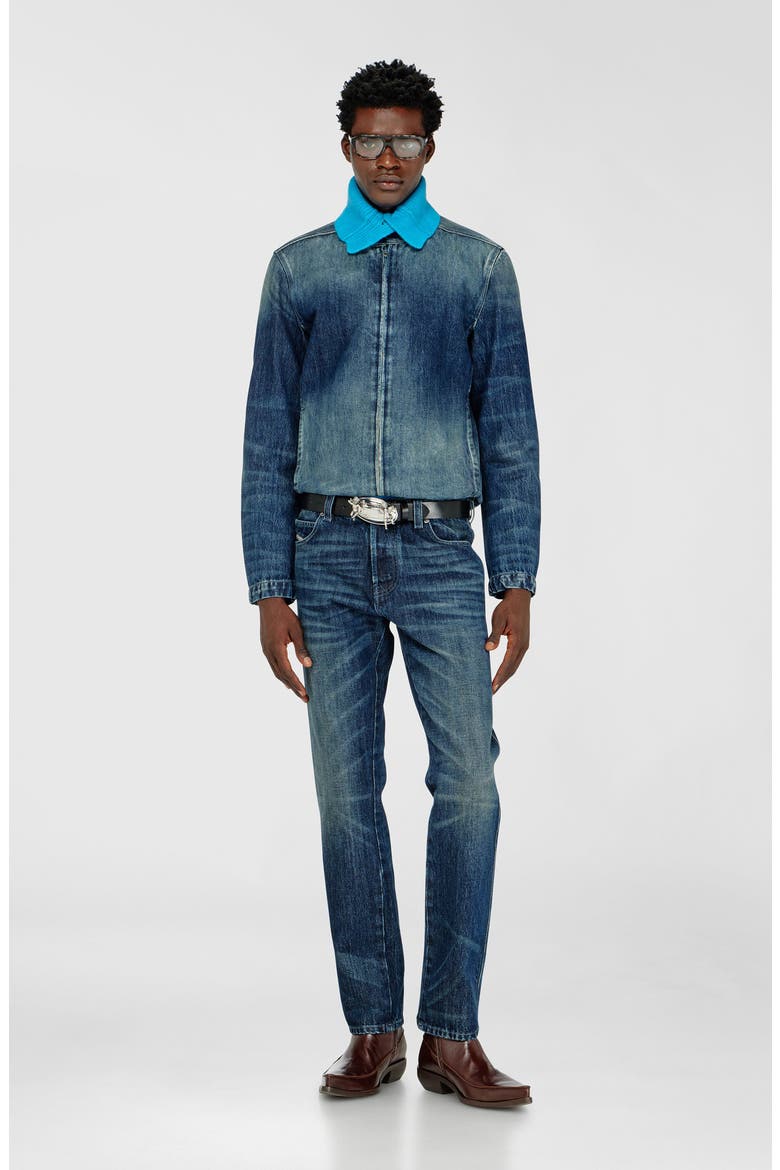 Glory Denim Biker Jacket, Alternate, color, DENIM