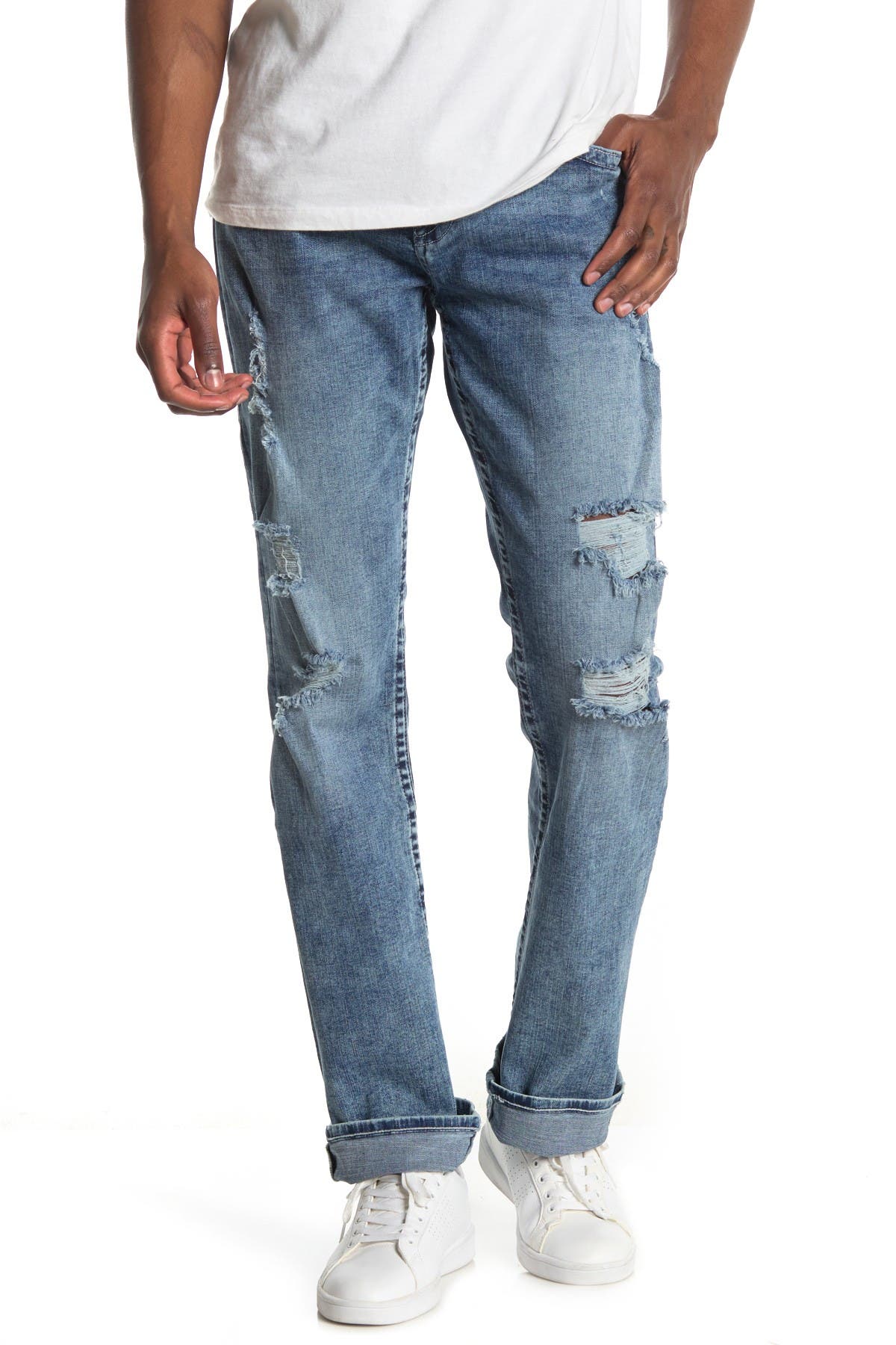 True Religion Brand Jeans Ricky No Flap Distressed Jeans | Nordstromrack