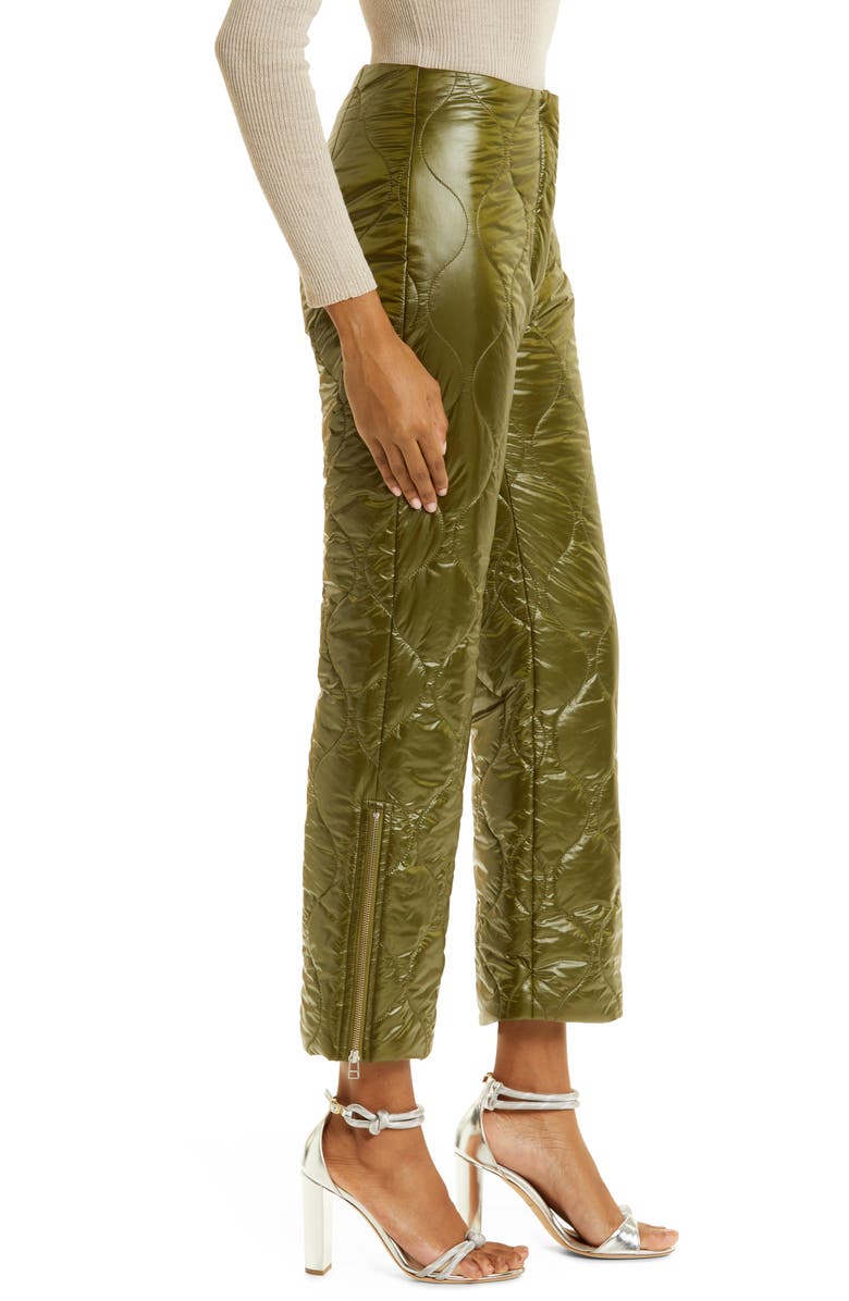 Baum und Pferdgarten Natara Quilted Zip Hem Crop Pants, Alternate, color, 