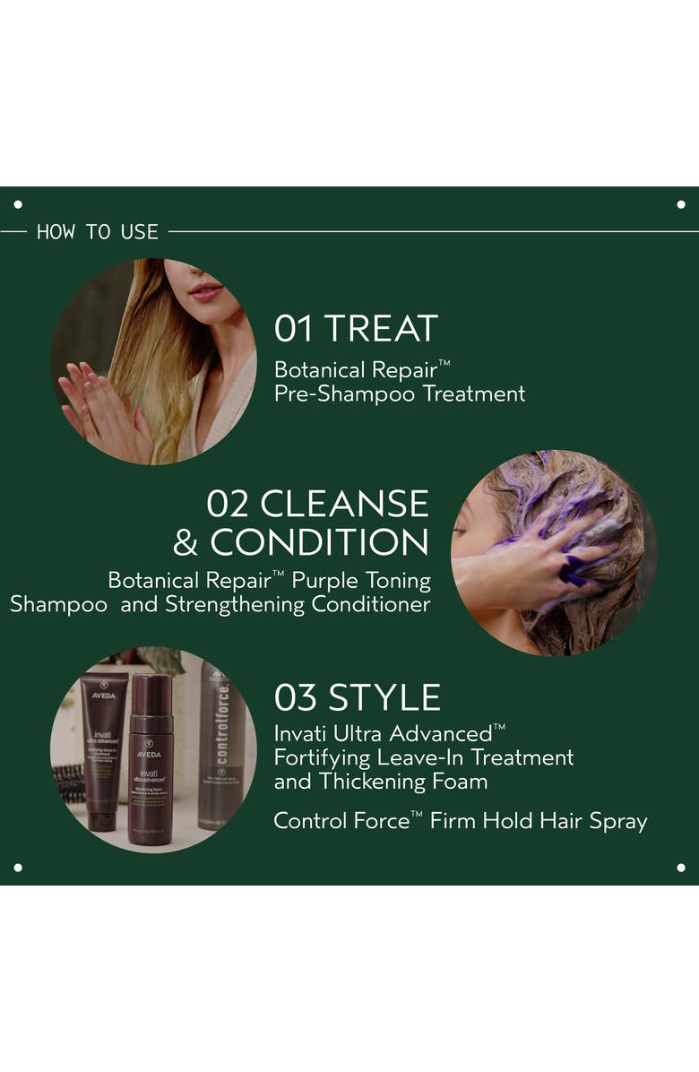 Aveda botanical repair<sup
™</sup
 bond-building pre-shampoo treatment, Alternate, color, 