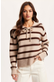 selected Beige / Brown Stripes