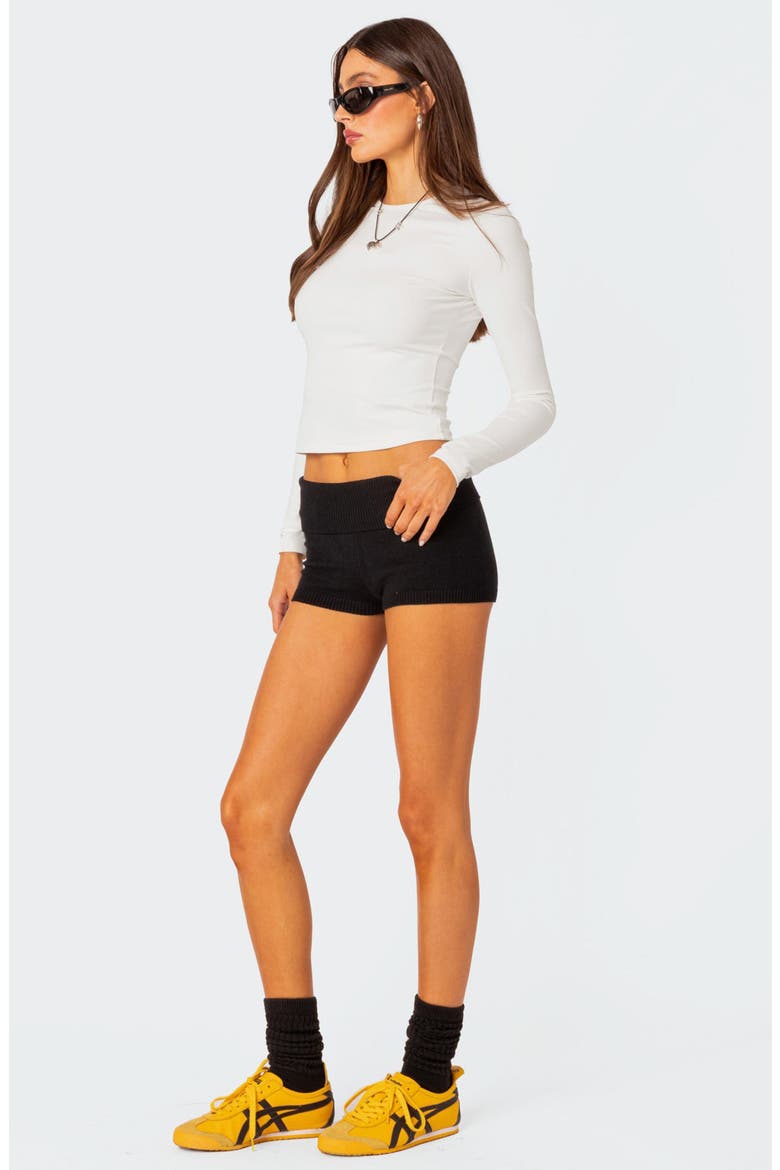 Tay Long Sleeve Crop Top, Alternate, color, WHITE