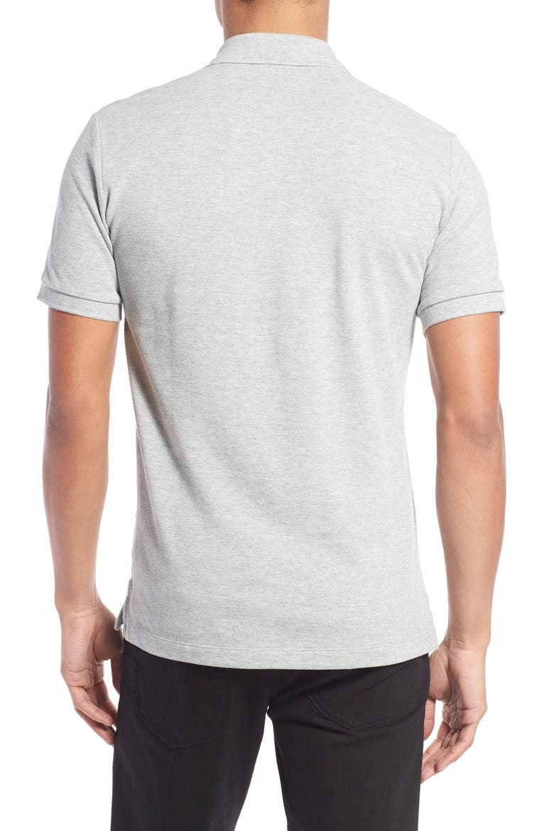 Piqué Polo, Alternate, color, PALE GREY MELANGE