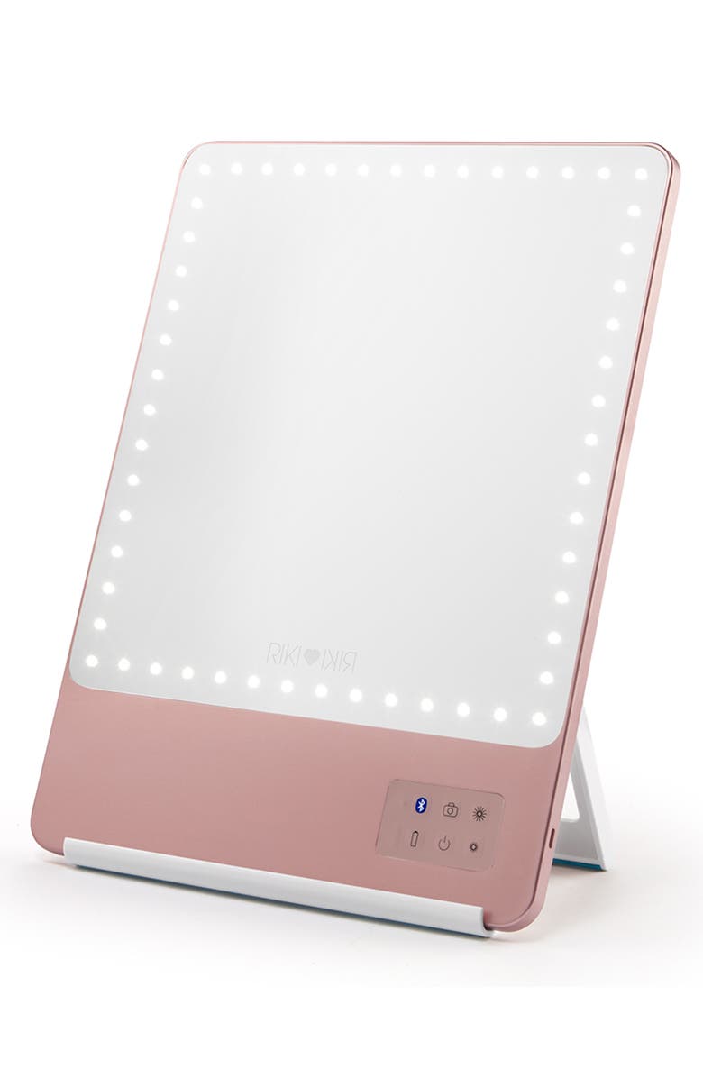 Riki Loves Riki Limited Edition Skinny Rose Gold Lighted Mirror, Alternate, color, Rose Gold