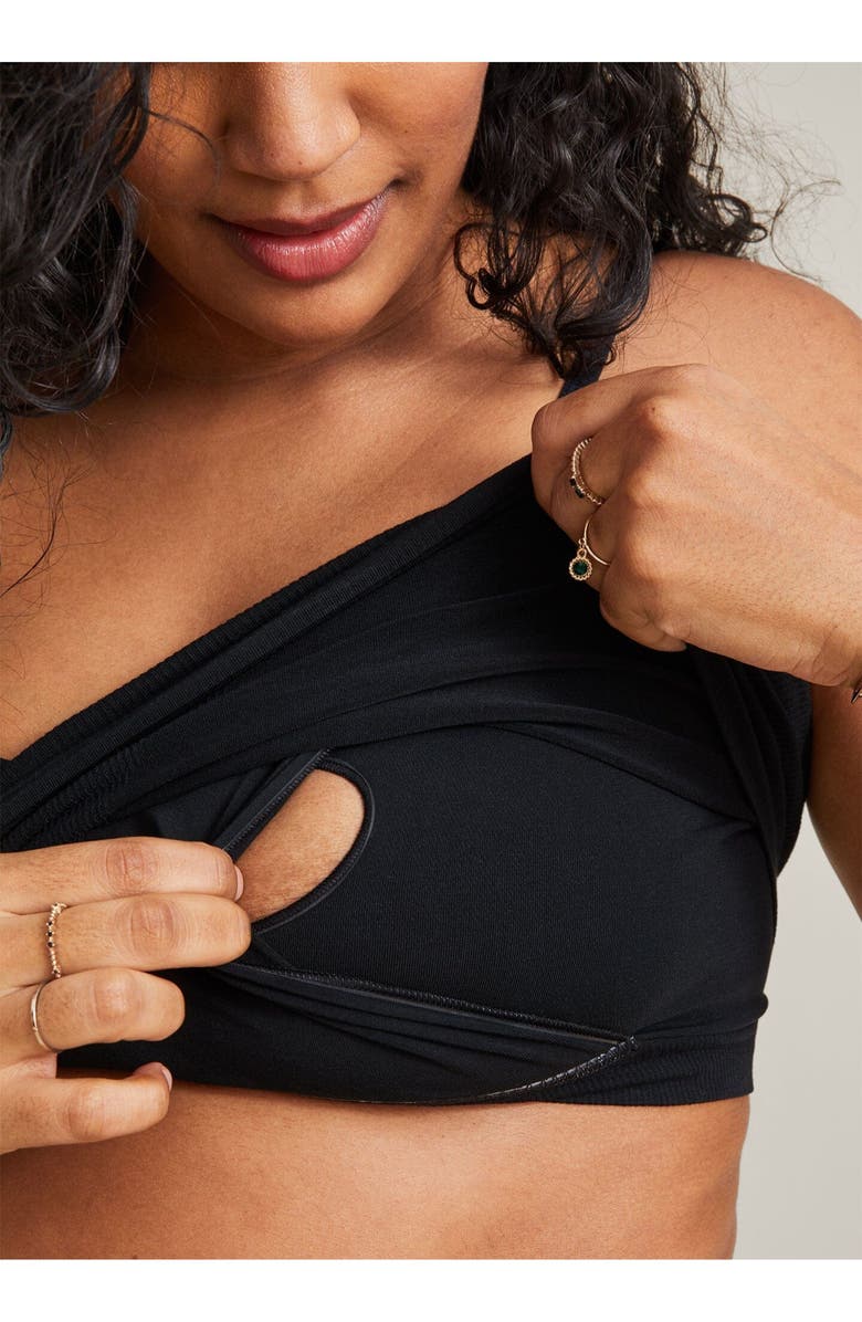 HATCH The Essential Nursing And Pumping Bra, Alternate, color, Black