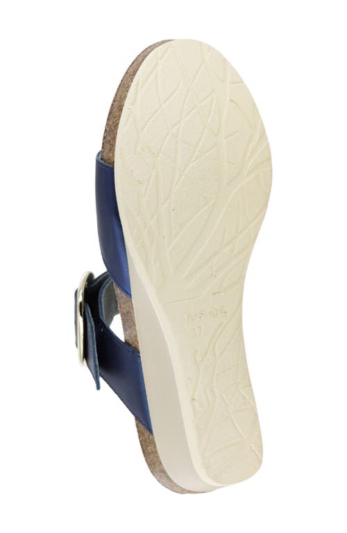 Naot Magic Wedge Sandal In Polar Sea Leather