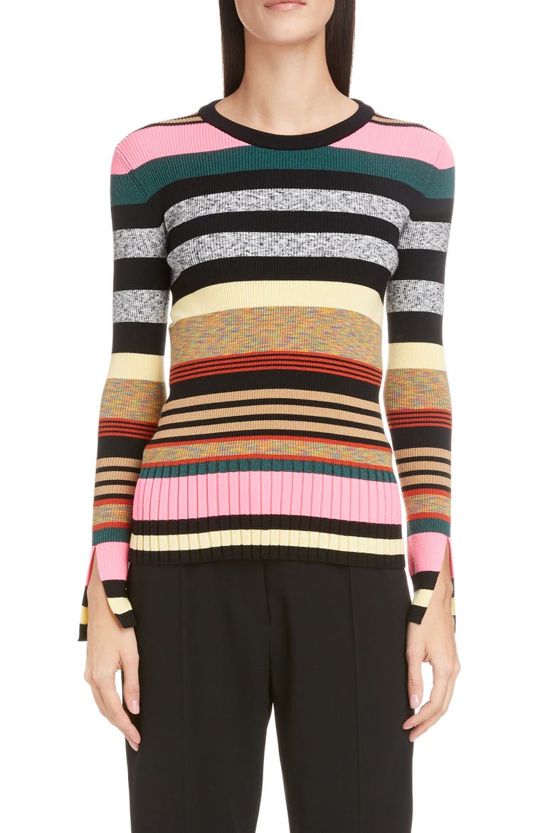 Stripe Sweater, Main, color, MULTICOLOR