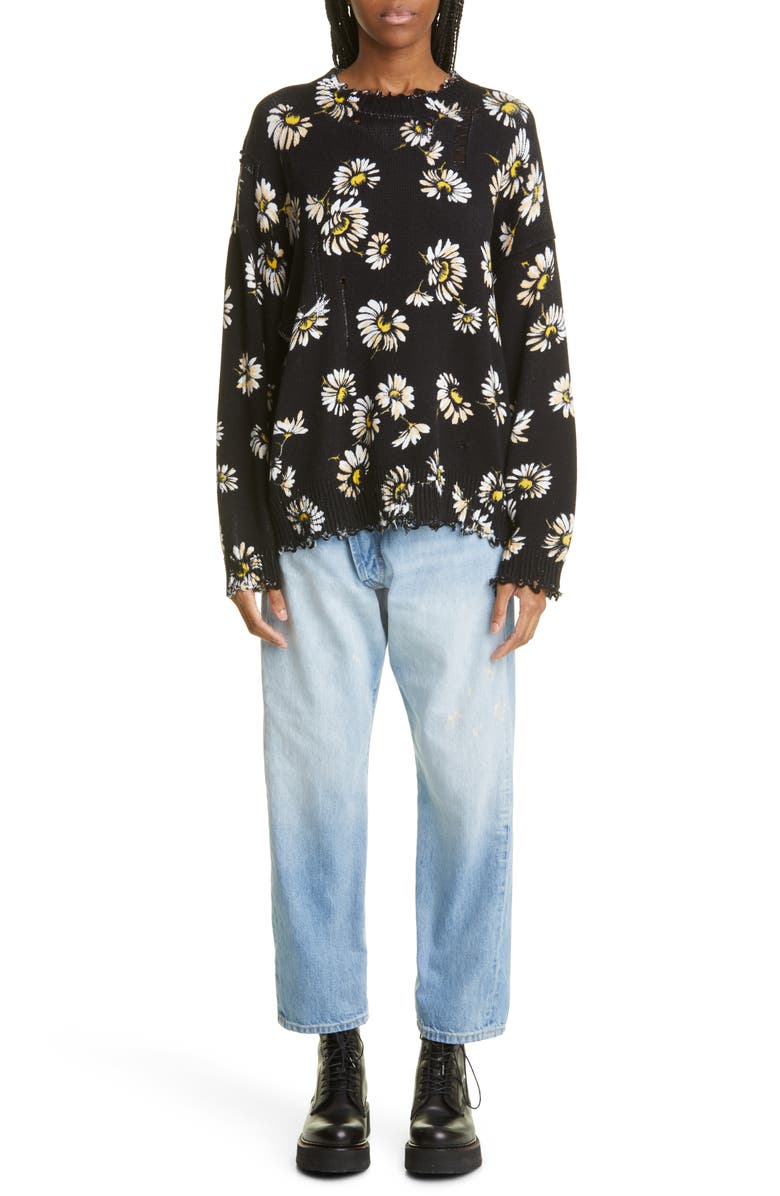 R13 Crossover Jeans, Alternate, color, 